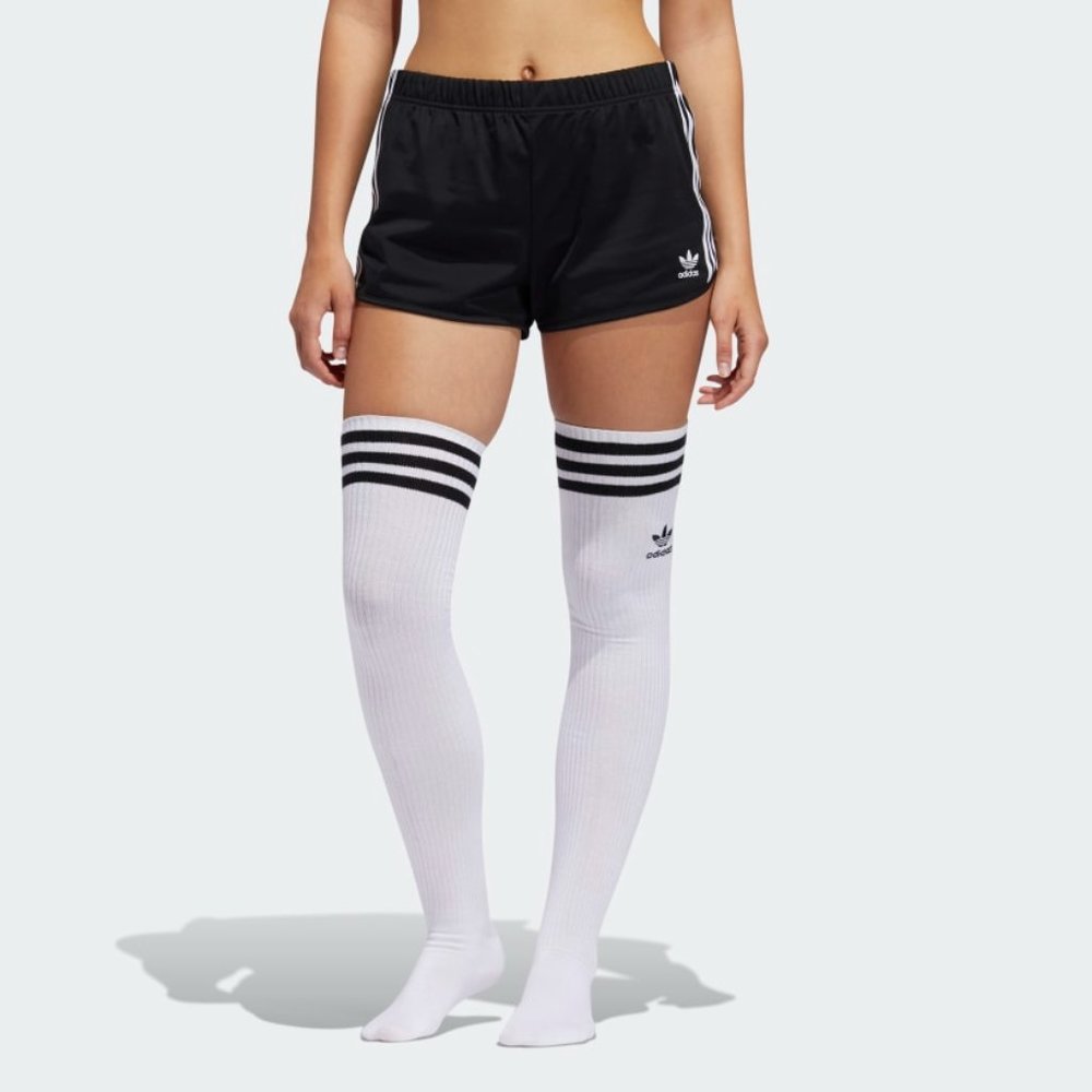 adidas Thigh High Socks - White & Black